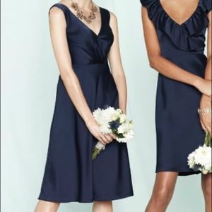 Navy dress J Crew 0 XS EUC